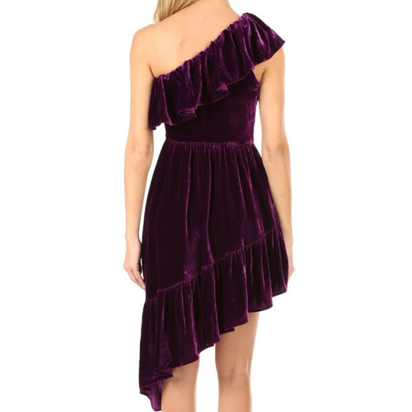 LoveShackFancy Purple Velvet Pamela Party Dress 0 - Picture 5 of 5